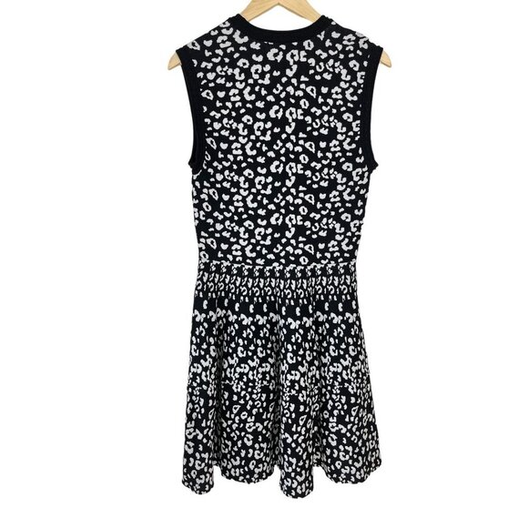 Rebecca Taylor Leopard print skater knit dress size L‎ - Picture 4 of 8